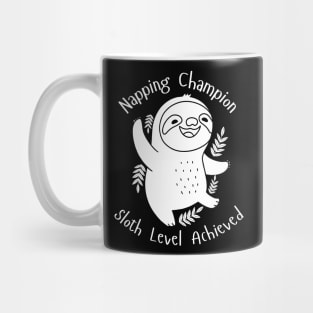 Napping Champion Sloth Level Achieved Mug